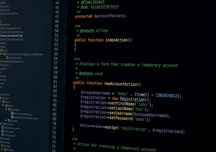 Abbildung von TYPO3 Programmierung